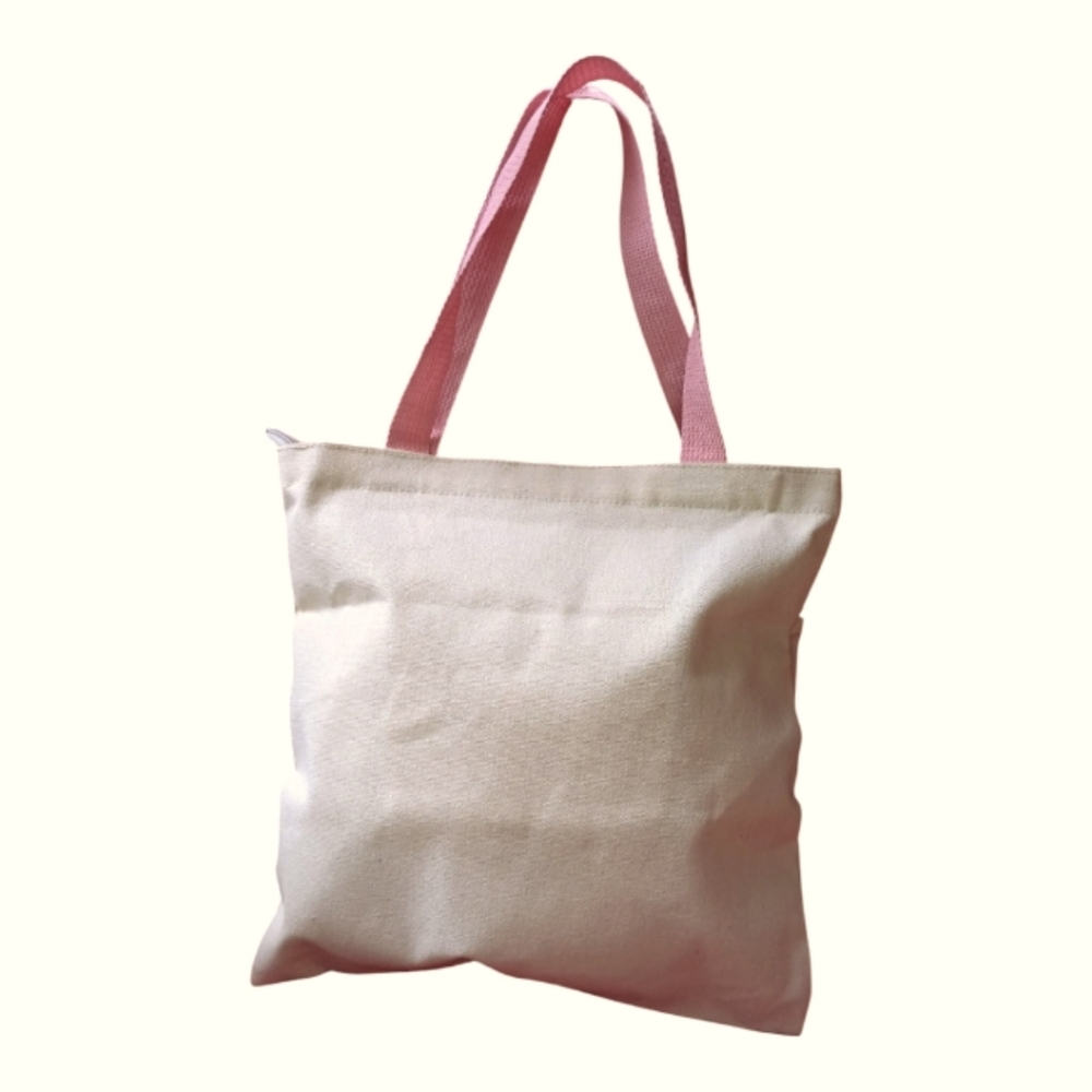 NWOT Cute Canvas Tote Bag - Picture 2 of 5